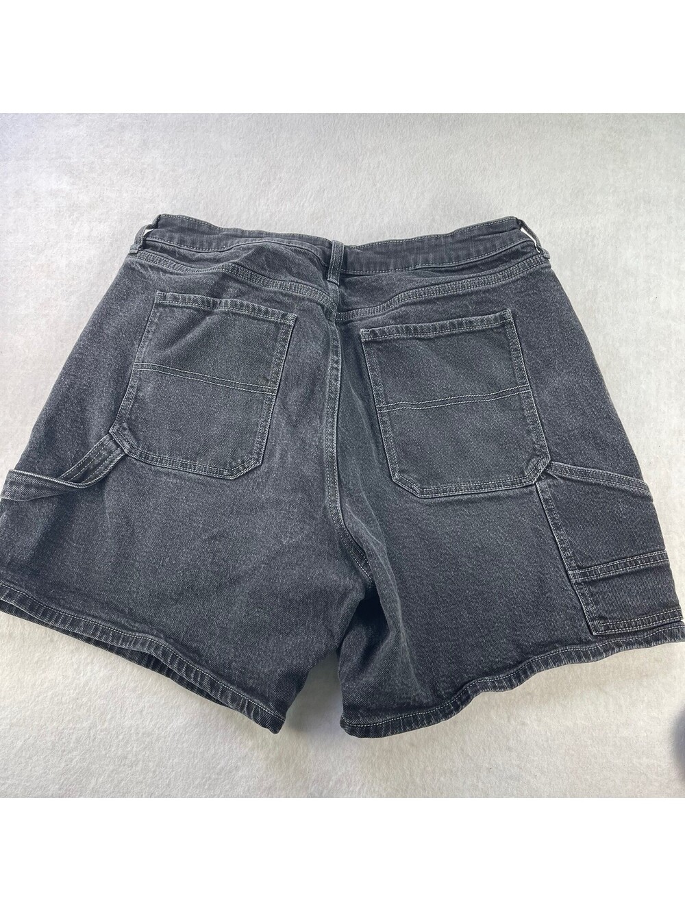 Torrid Plus Size 16 Shorts High Rise 7" Dad Black Denim Relaxed Stretch Pockets